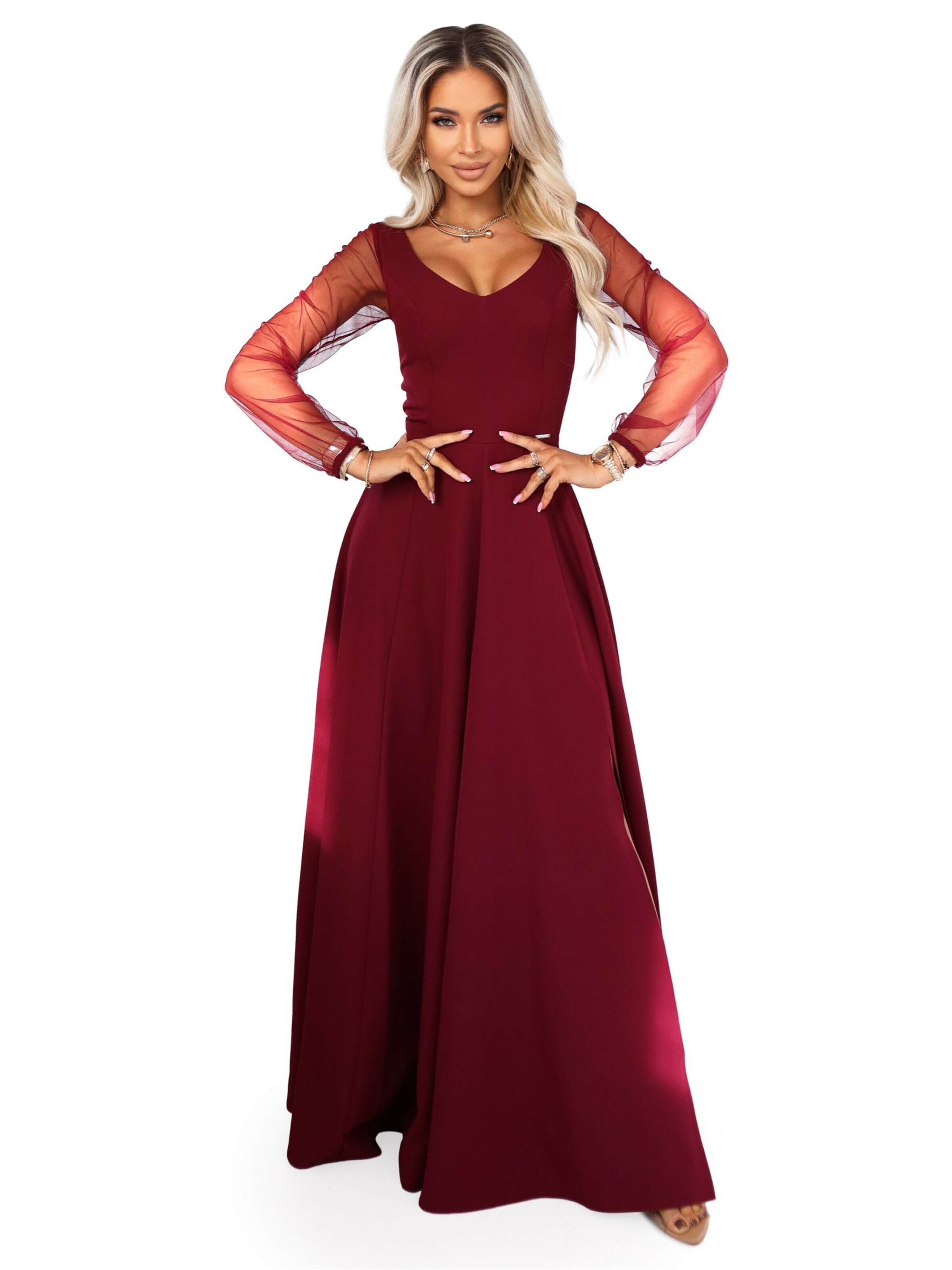 Numoco Abendkleid 'Loretta'‌‌‌‌‌‌‌‌ in Rot: Vorderseite