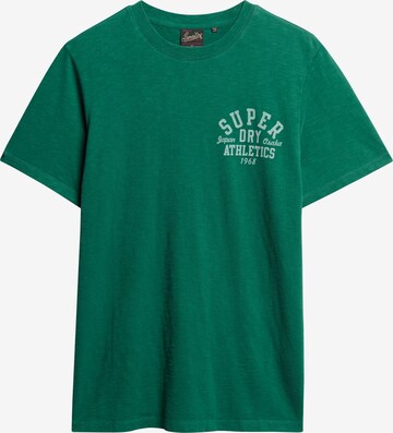 Superdry Shirt 'Athletic College' in Grün: predná strana