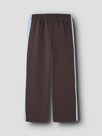 NAME IT - Pierna ancha Pantalón en marrón