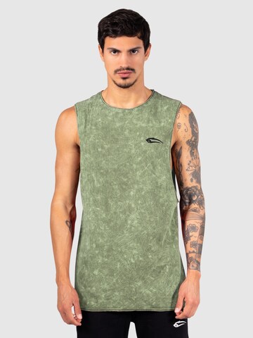 T-Shirt 'Matrix' Smilodox en vert : devant