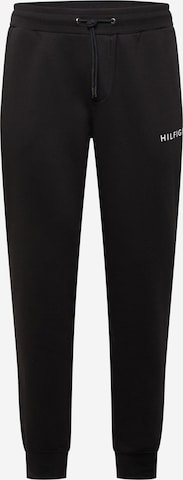 TOMMY HILFIGER Tapered Pants in Black: front