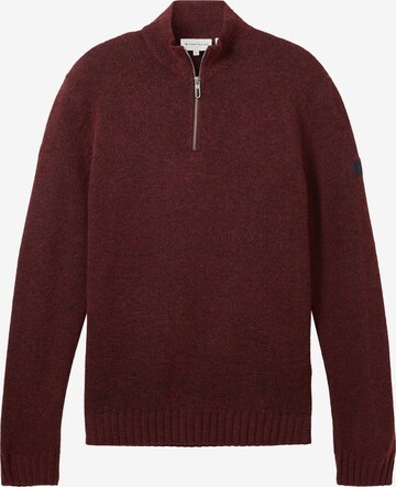 Pull-over TOM TAILOR en rouge : devant