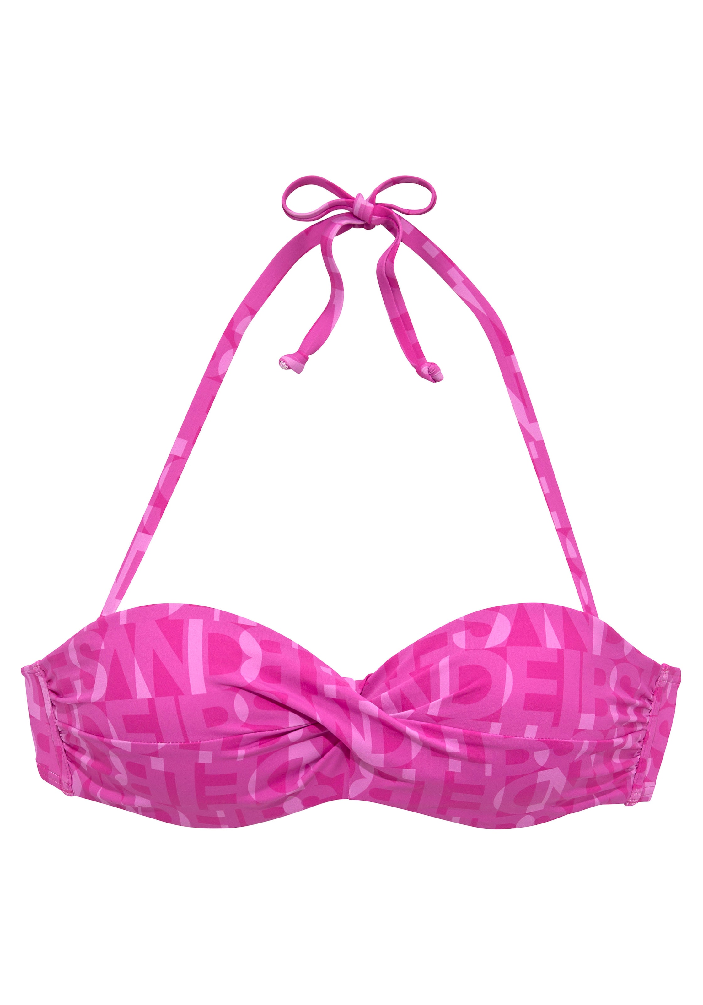 Elbsand Bikinitop in Pink: Vorderseite