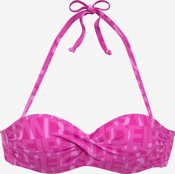 Elbsand Bikinitop in Pink: Vorderseite