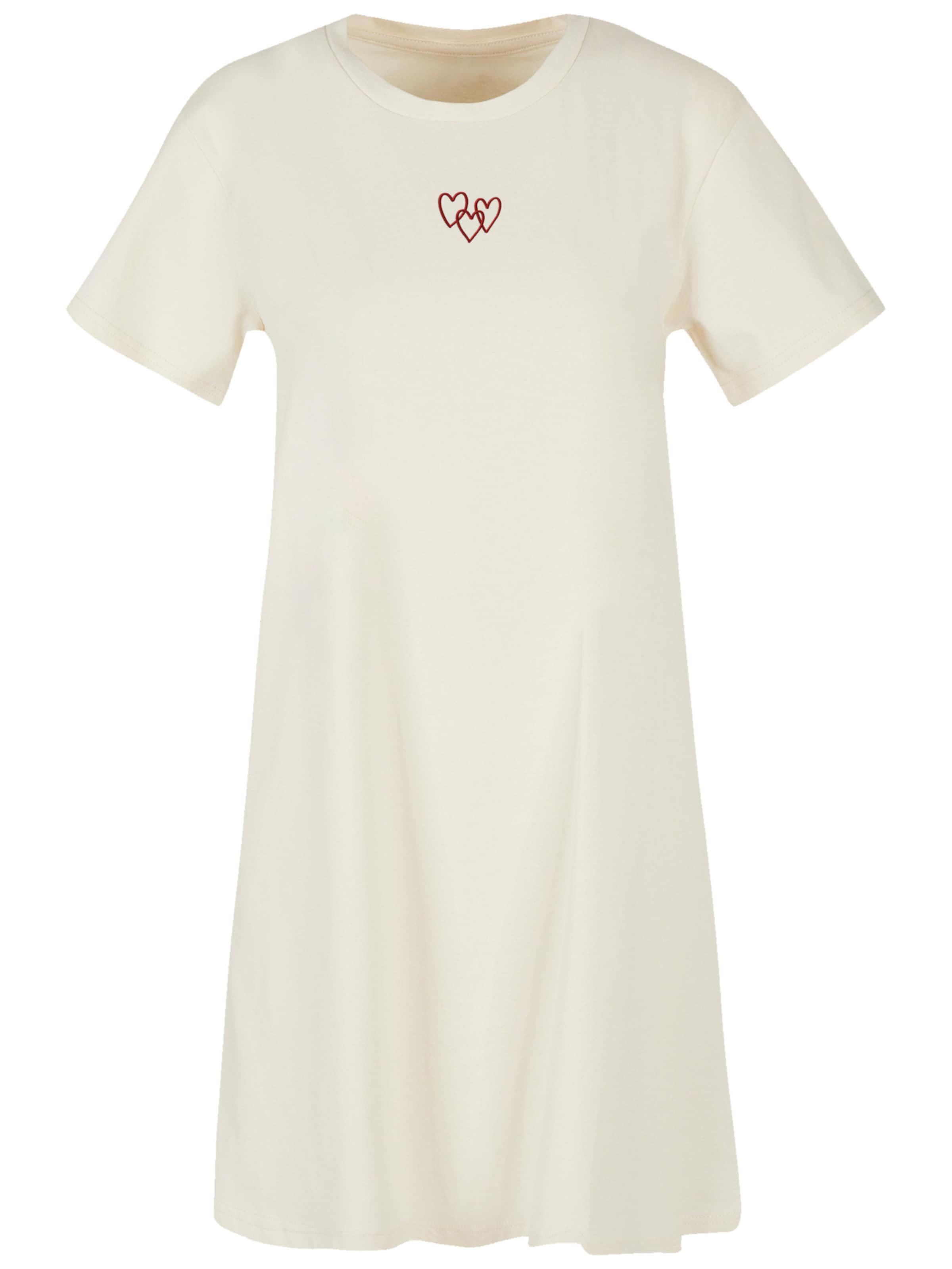 F4NT4STIC Kleid 'Red Hearts' in Beige: Vorderseite