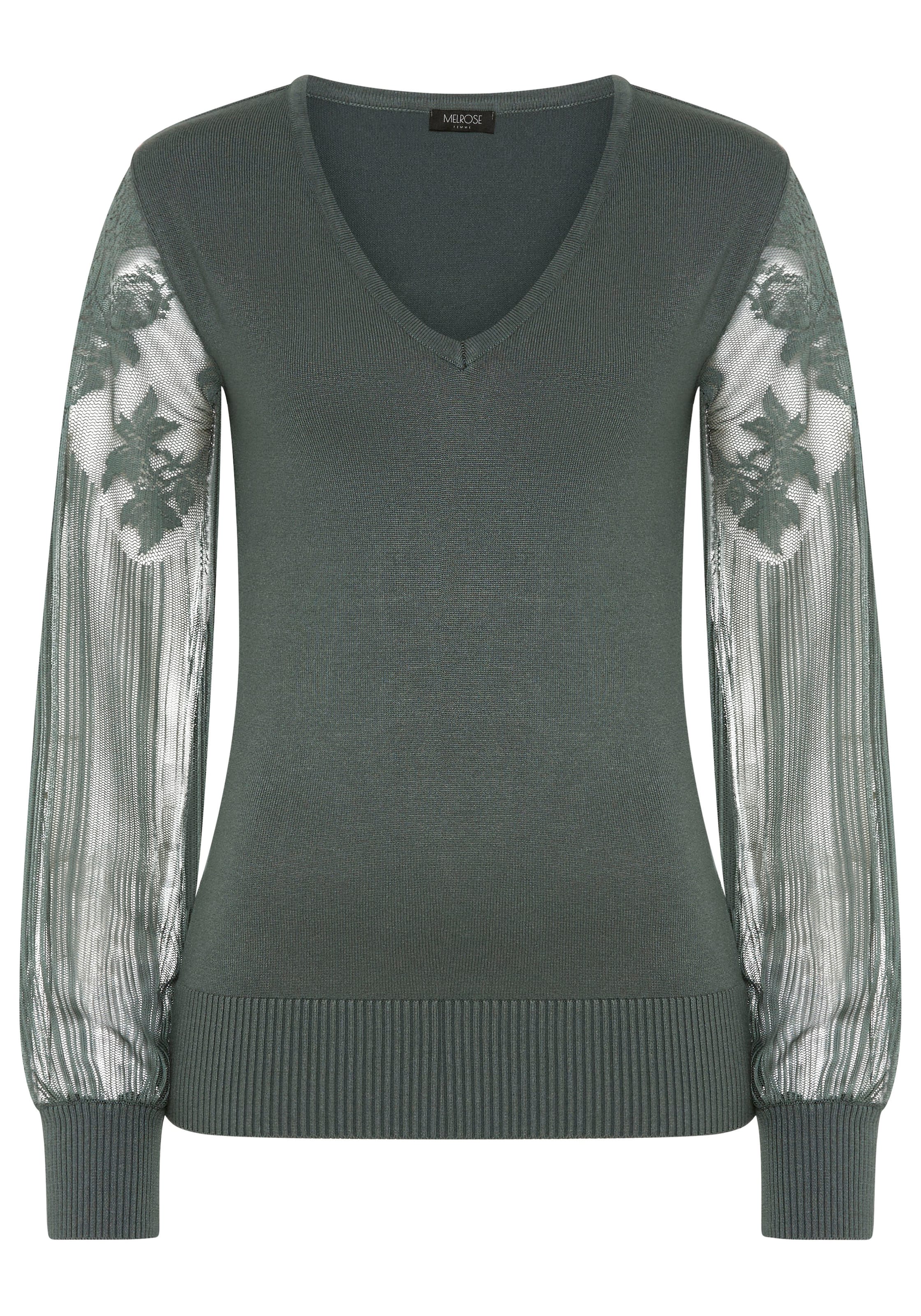MELROSE Sweater in Grey: front