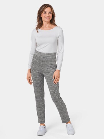 Goldner Slimfit Broek 'Louisa' in Grijs