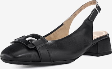 ARA Slingpumps in Schwarz: Vorderseite