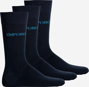 Emporio Armani Socks in Blue: front