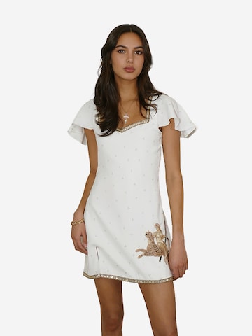 Laura Slings - Vestido de gala 'The Mystiques' en blanco