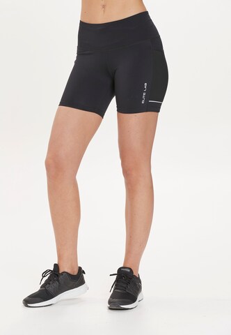ELITE LAB Skinny Trousers 'Run Elite X1' in Black: front