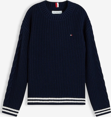 Pull-over TOMMY HILFIGER en bleu : devant