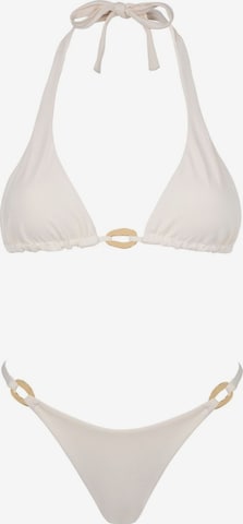 Bikini 'Capri Halter' Acuarela Brand en blanc : devant