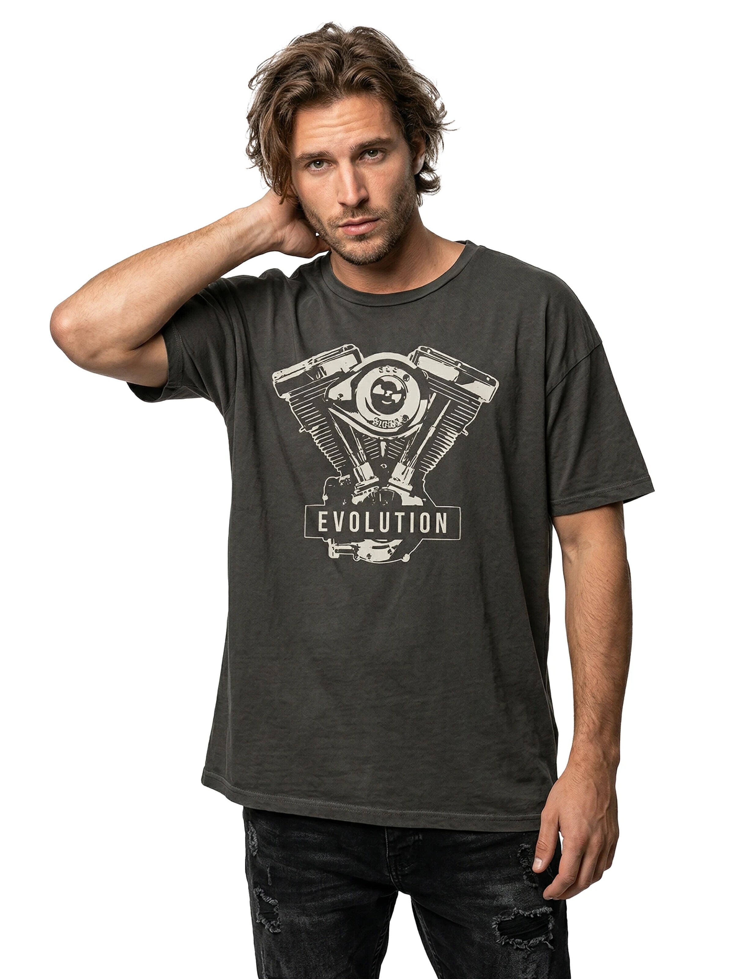 MAKAYA Shirt 'EVO Motor' in Black