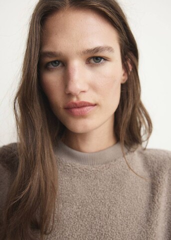 MANGO Sweatshirt 'Coma' in Brown