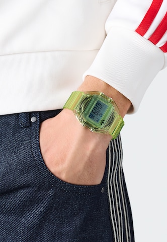 ADIDAS ORIGINALS Digitaluhr 'DIGITAL TWO CRYSTAL' in Grün
