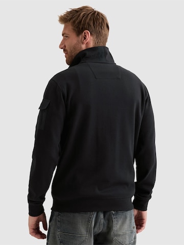Sweat-shirt 'Sweatshirt with half-zip and badge' PME Legend en bleu