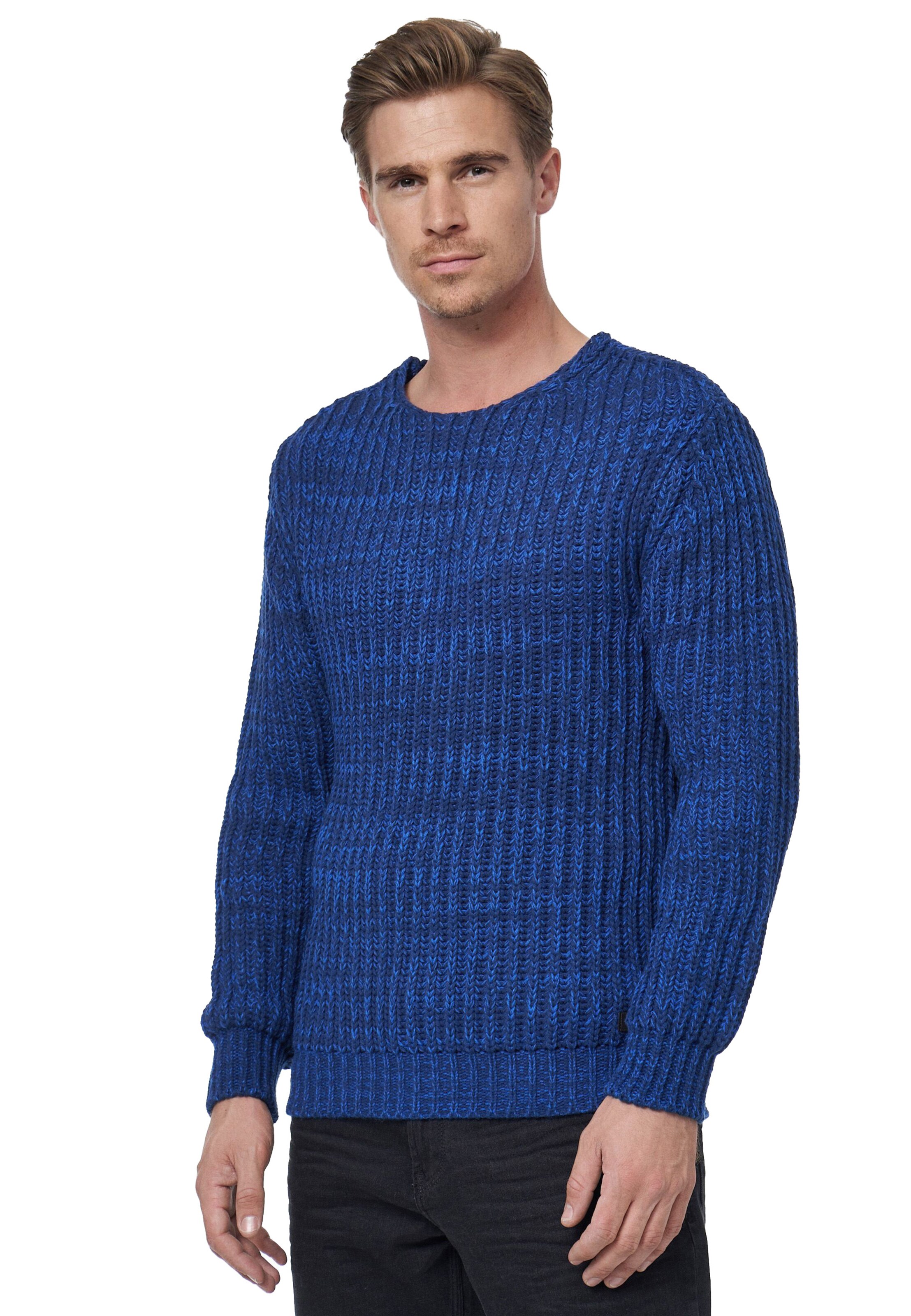 Rusty Neal Pullover in Blau: Vorderseite