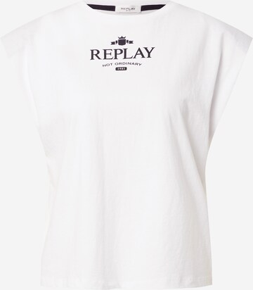 REPLAY T-Shirt in Weiß: front