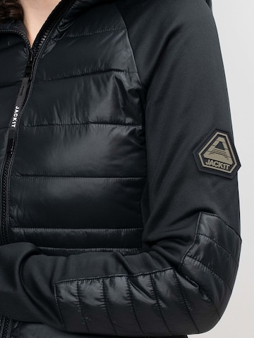 Giacca per outdoor ' Calypso Hybrid Hood ' di JACK1T in nero