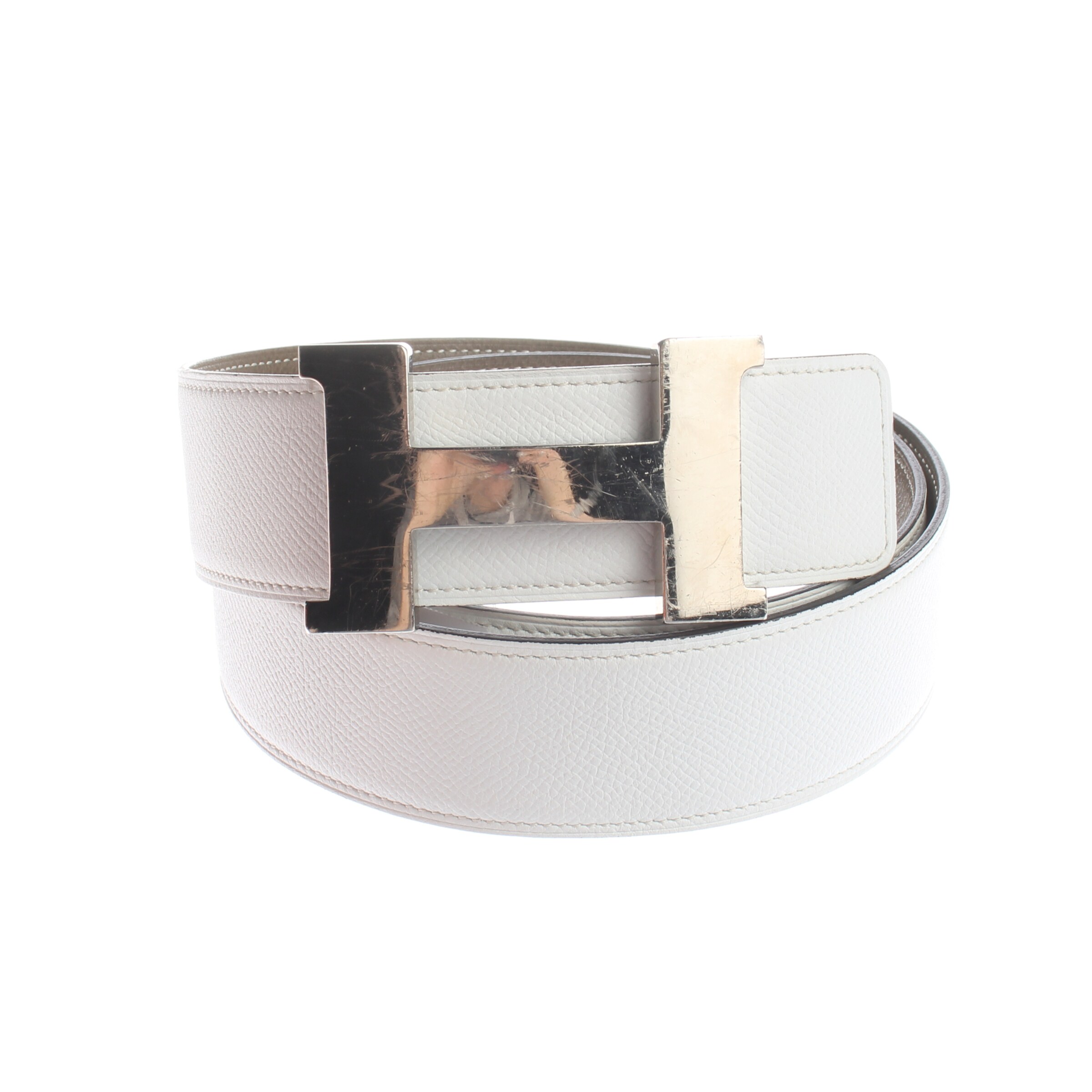 HERMÈS Belt in L in White, Item view