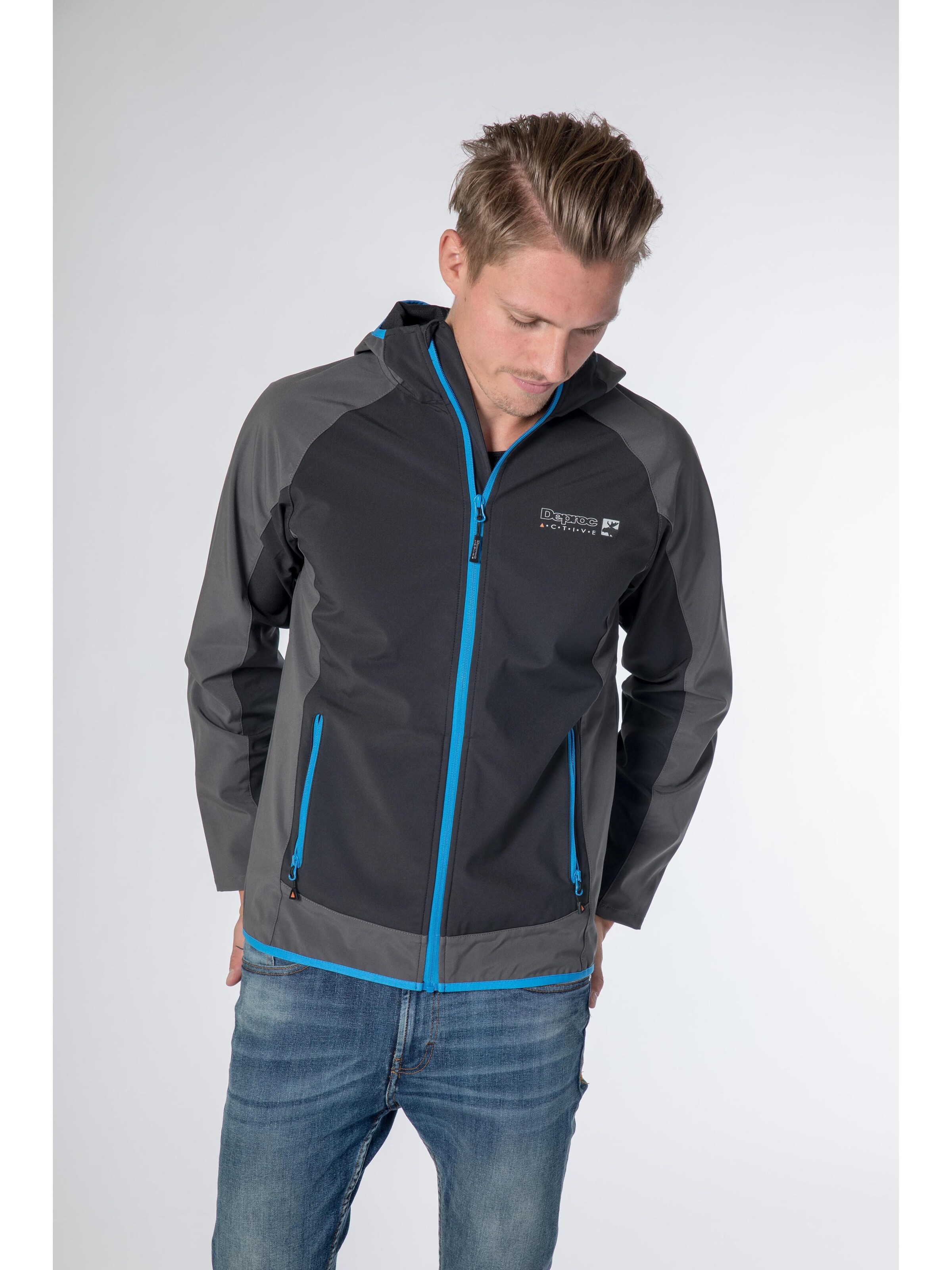 deproc Übergangsjacke 'XLight CAVELL'‌‌‌‌‌‌ in Grau: Vorderseite