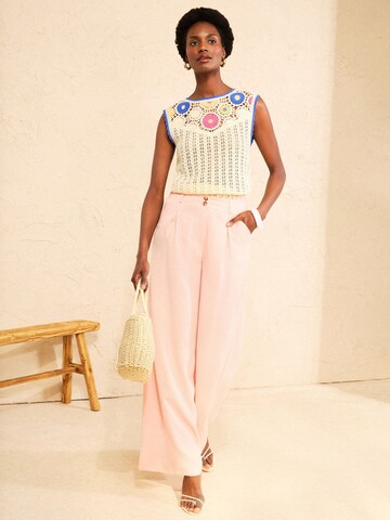 love & roses Gebreide top in Beige