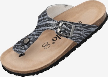 Palado Zehentrenner 'Kos Wild' in Grau: Vorderseite