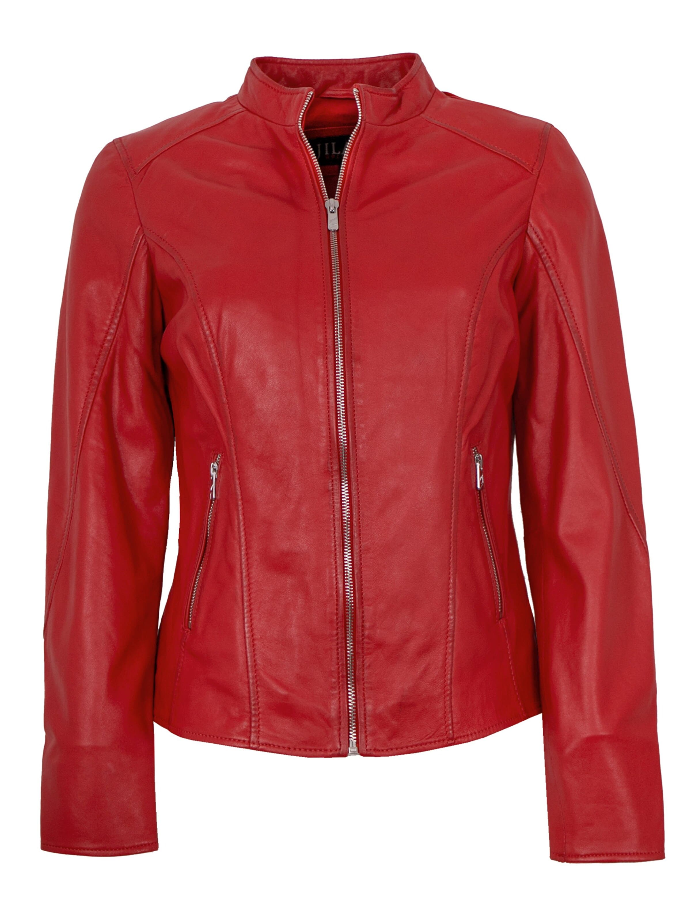 Jilani - Chaqueta de entretiempo 'Fulya' en rojo: frente