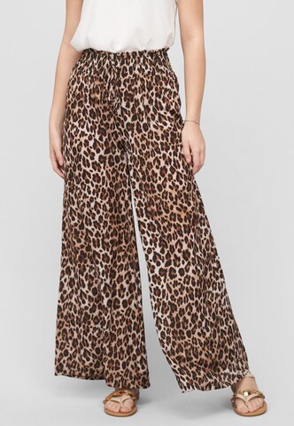 Cloud5ive Wide Leg Hose in Braun: Vorderseite