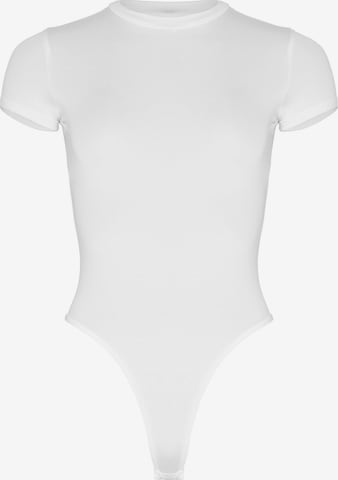 Squad the label Shirt Bodysuit in White: front