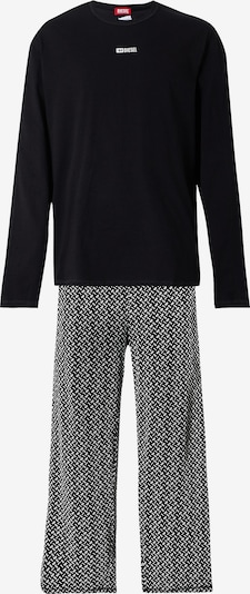 DIESEL Pitkä pyjama 'NOLAN' koossa S värissä musta / valkoinen, Tuotenäkymä