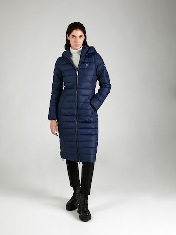 Tommy Jeans Between-Seasons Coat in Blue: front