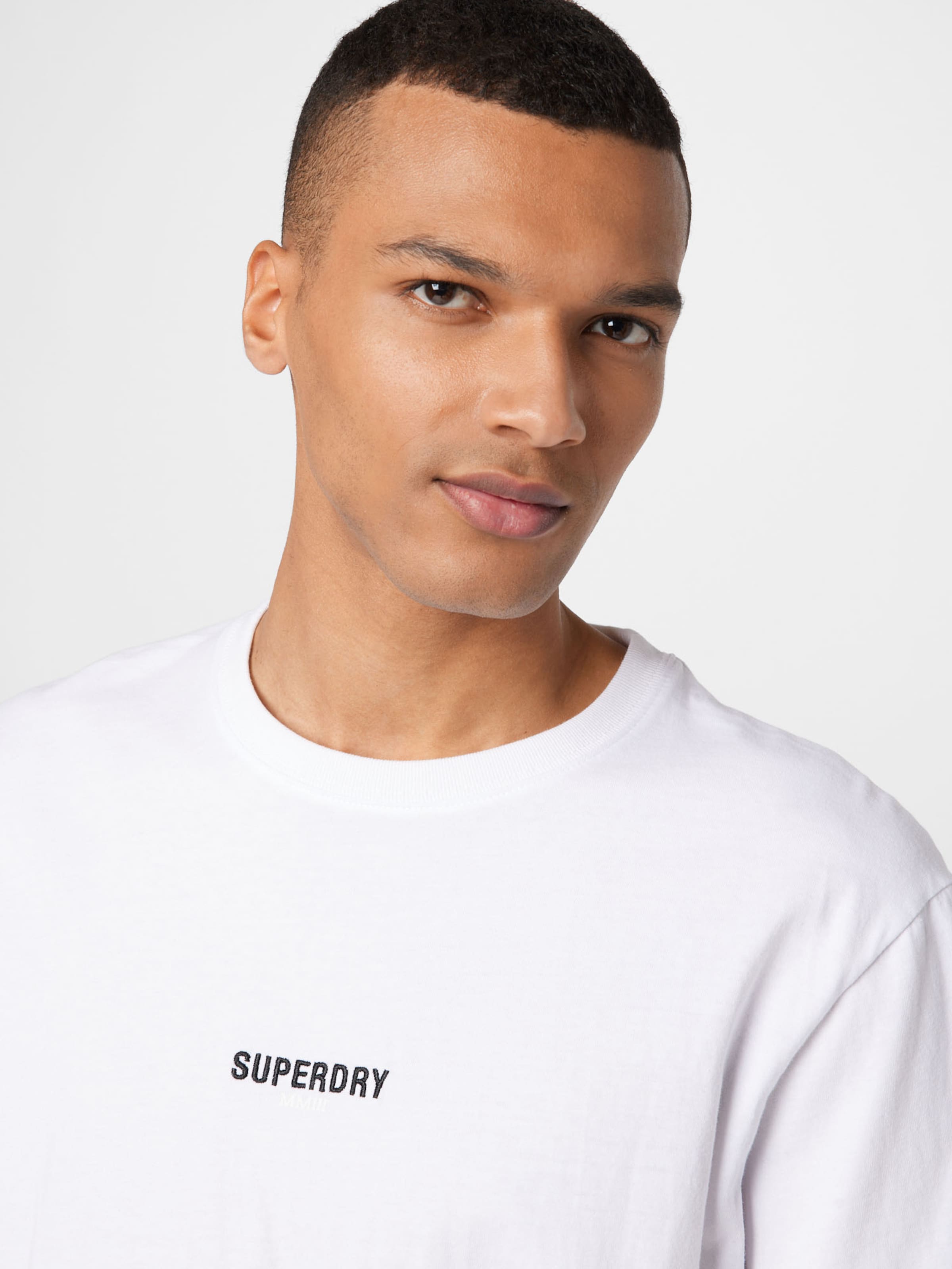 Grandes tailles T-Shirt Superdry en Blanc 