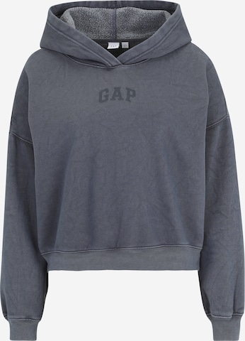Gap Petite Sweatshirt in Blue: front