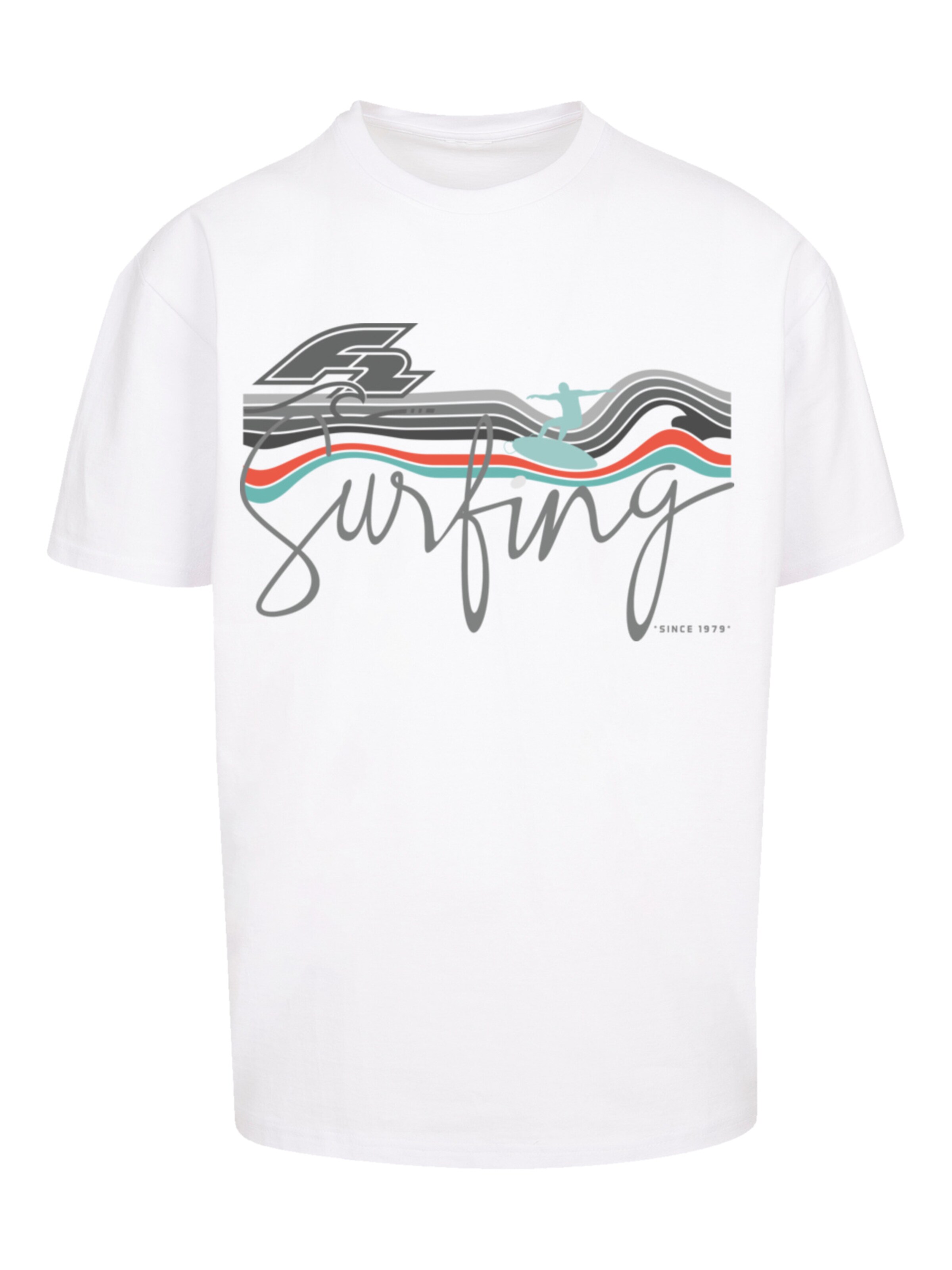 F2 Shirt 'F2 Surfing Sommer Sport' in White: front