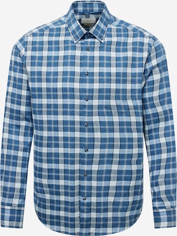 bugatti Button Up Shirt in Blue: front
