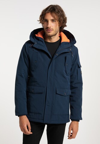 ALEKO Winter Jacket in Blue: front