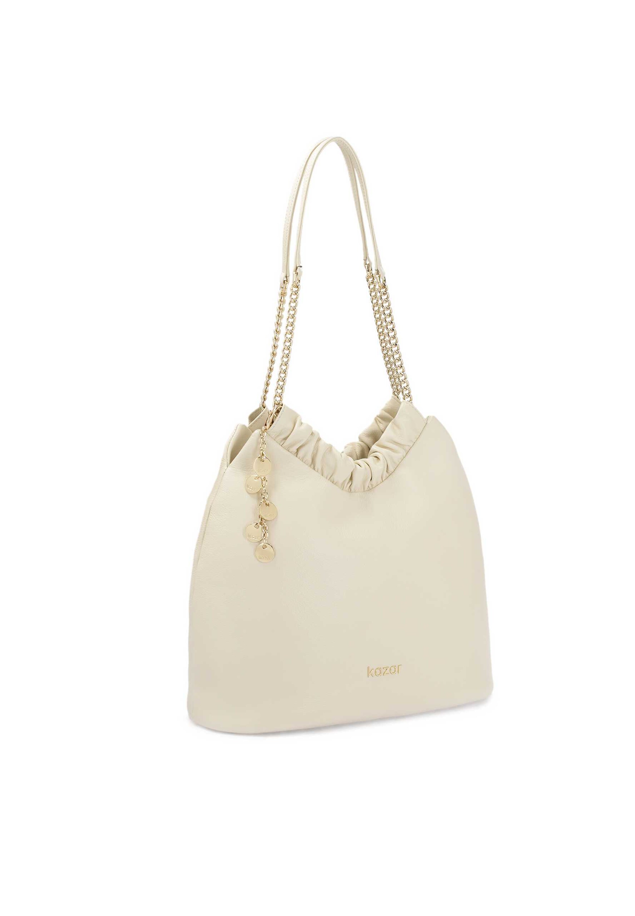 Borsa a spalla di Kazar in beige
