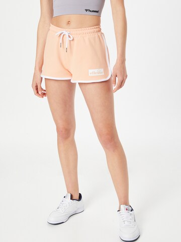 ELLESSE - Regular Calças 'Stampa' em laranja: frente