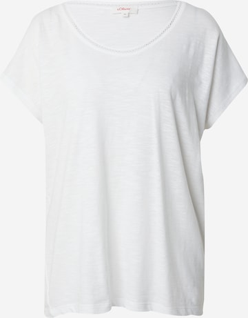 s.Oliver Shirt in Wit: voorkant