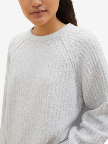 TOM TAILOR DENIM Pullover in Grau