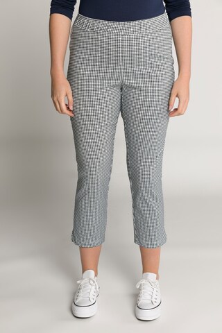 Ulla Popken Slimfit Hose 'Sienna' in Schwarz: Vorderseite