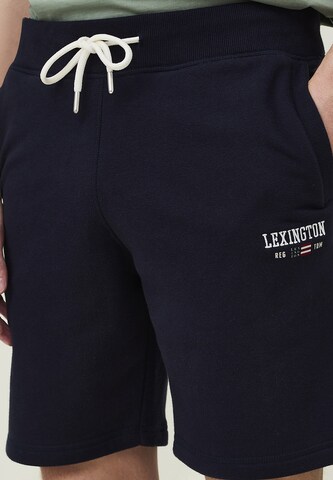 Lexington Regular Broek 'James' in Blauw