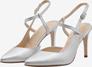 faina Slingback Pumps in Silver