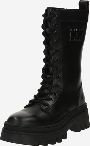 Tommy Jeans Lace-up boot in Black: front