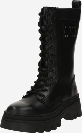Tommy Jeans Škornji z vezalkami | črna barva, Prikaz izdelka