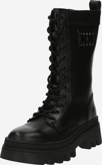 Tommy Jeans Bottes à lacets en noir, Vue avec produit