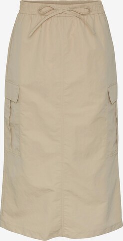 PIECES Rok 'JILL' in Beige: voorkant