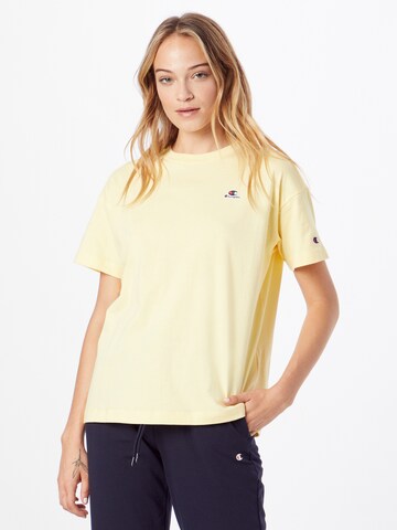 Champion Authentic Athletic Apparel T-Shirt in Gelb: predná strana